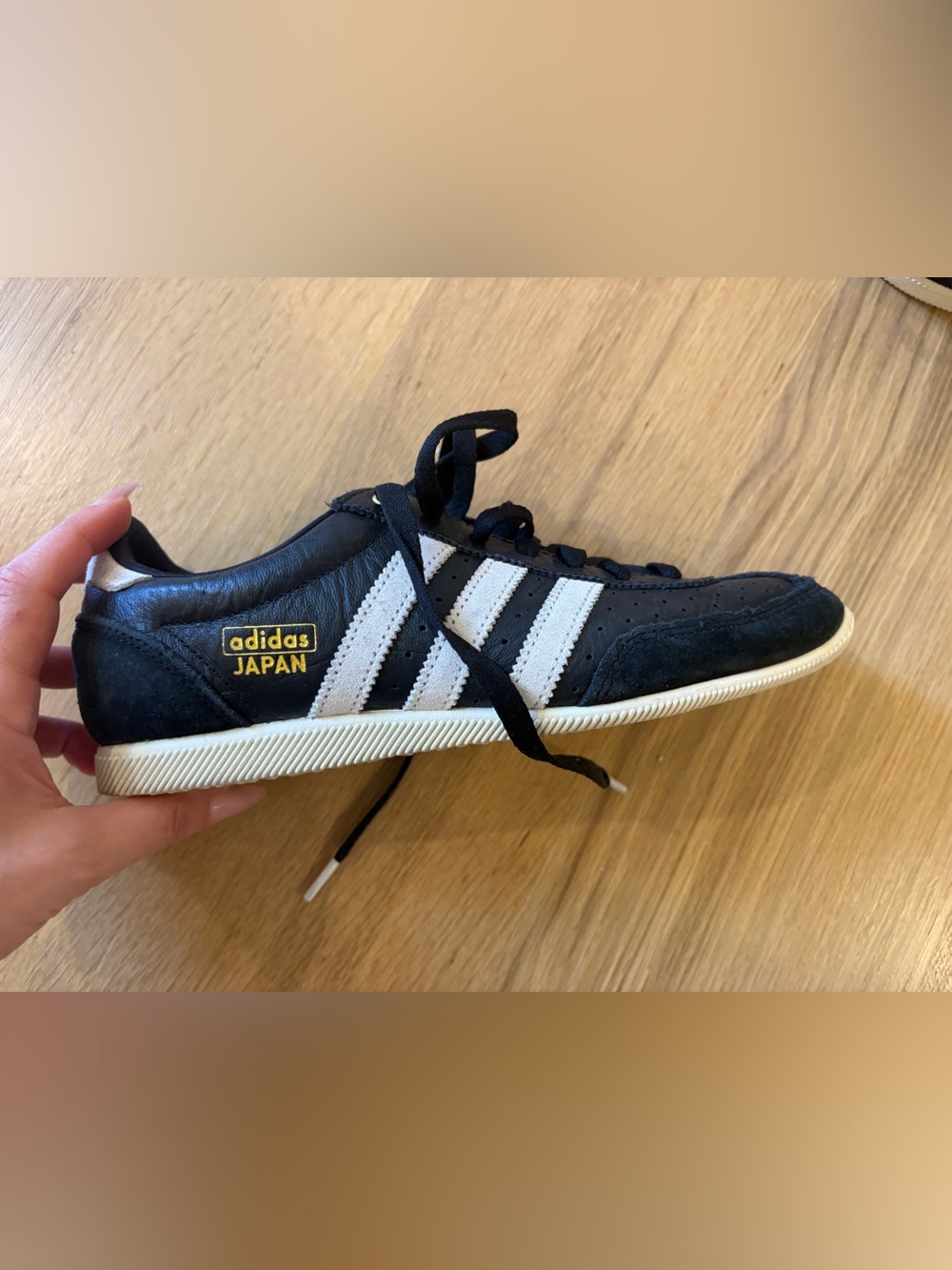 adidas Japan Men’s Black & White Retro Sneaker